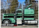 Black and Forest Green Full Seminole Peterbilt Stripe Kit