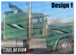 Sage Green 389 Acadian Wedge Peterbilt Stripe Kits