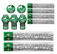 Green Kenworth W900 Interior Emblem Skins