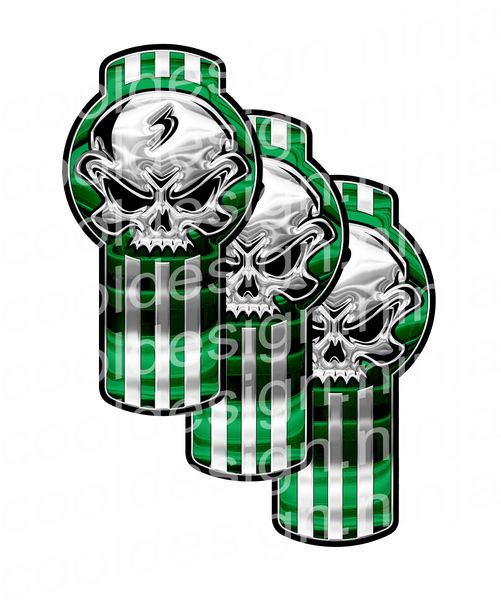 Green Skull Kenworth Kit Emblem Skins – Cool Design Ninja