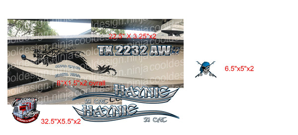 HAYNIE Boat Decals