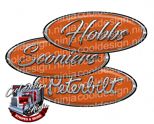 Hobbs Scornier Peterbilt Emblem Skins