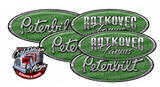 JD Green and Chrome Ratkovec Peterbilt Emblem Skins