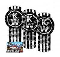 Vertical KW Kenworth Emblem Skin Kit