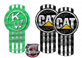 Green Kenworth CAT Mixer Emblem Skin Kit