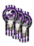 3-Pack of Purple Kenworth Bull Skull Emblem Skins