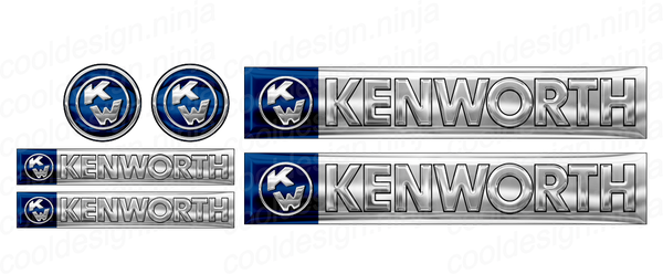 Dark Blue Kenworth W900 Interior Emblem Skins