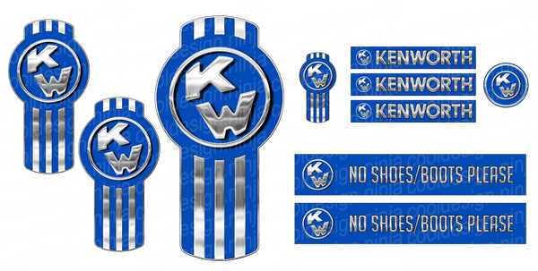 Full Medium Blue No Shoes Kenworth Kit