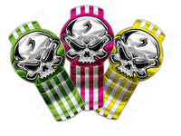 KW Chrome Skull Emblem Skins x 3