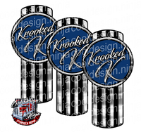 Dark Blue Krooked K Kenworth Emblem Skin Kit