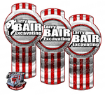 Larry Bair Black and White Kenworth Emblem Skin Kit