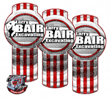 Larry Bair Black and White Kenworth Emblem Skin Kit
