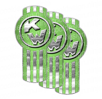 Gradient Green Kenworth Emblem Skin Kit