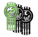 Gradient Green and Black Kenworth Emblem Skin Kit