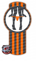 43in Grey and Orange PD Decal