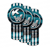 Light and Dark Teal Kenworth Emblem Skin Kit