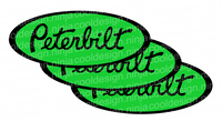 Lime Green and Black Peterbilt Emblem Skins
