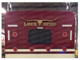 Loco Motion Bull Skull Bunk Decal 51" x 12"