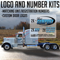 Custom Truck Door Logo and Lettering Package