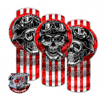 Metal Skull Kenworth Emblem Skins