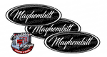 Black and White Mayhembilt Peterbilt Emblem Skins