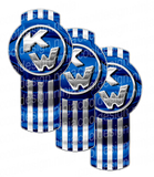 Medium Blue/Chrome Kenworth Emblem Skins