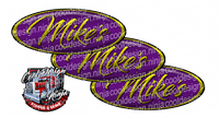 Mikes Purple and Yellow Peterbilt Emblem Skins