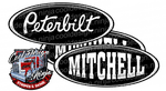 Black and White Mitchell Peterbilt Emblem Skins