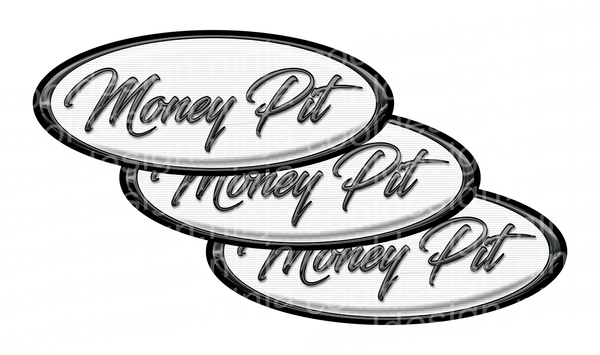 White Money Pit Peterbilt Emblem Skins