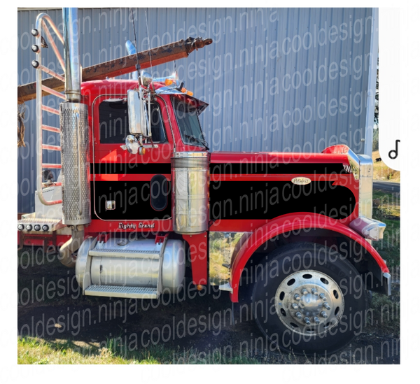 379/389 Daycab Seminole Peterbilt Stripe Kit