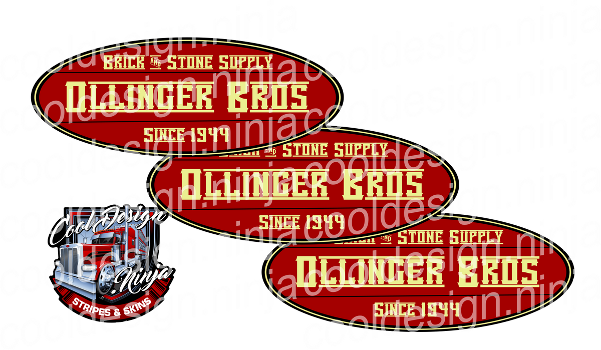Ollinger Bros Peterbilt Emblem Skins Cool Design Ninja