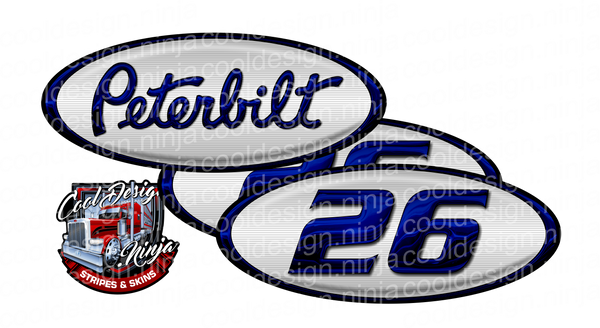 Unit 26 Legendary Blue Peterbilt Emblem Skins
