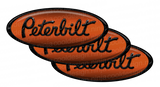 Orange and Black Peterbilt Emblem Skins