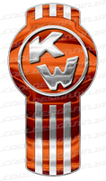 3-Pack Orange Kenworth Emblem Skins