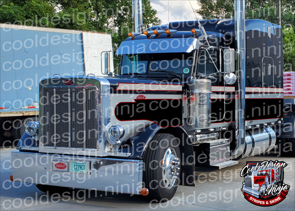 Calico Seminole Peterbilt Stripe Kit