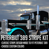 63" Peterbilt 389 "Trailing Wedge" Stripe Kit