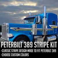 63" Peterbilt 389 "Trailing Wedge" Stripe Kit