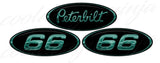 Dark Green Peterbilt Emblem Skins with #66 side logos