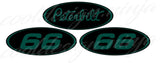 Dark Green Peterbilt Emblem Skins with #66 side logos