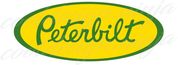 Peterbilt Emblem Skins - Green and Yellow x 3