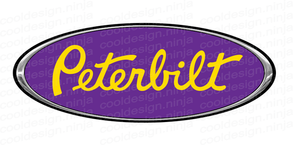 Purple and Yellow Peterbilt Emblem Skins