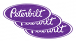 Purple and White Peterbilt Emblem Skins