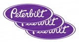 Purple and White Peterbilt Emblem Skins