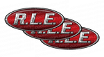 3-Pack Chrome/Red R.L.E Peterbilt Emblem Skins