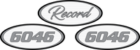 3-Pack Medium Grey/White Record Peterbilt Emblem Skins