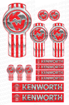Red Chrome Kenworth Emblem Skins