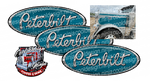 Seminole Teal Peterbilt Emblem Skins