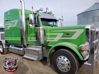 379/389 Silver and White Overhook Peterbilt Stripe Kit