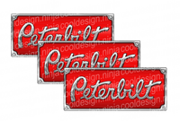 Square Body Peterbilt Decal