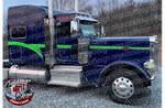 Lime Green and Grey Flying Z Peterbilt Stripe Kit